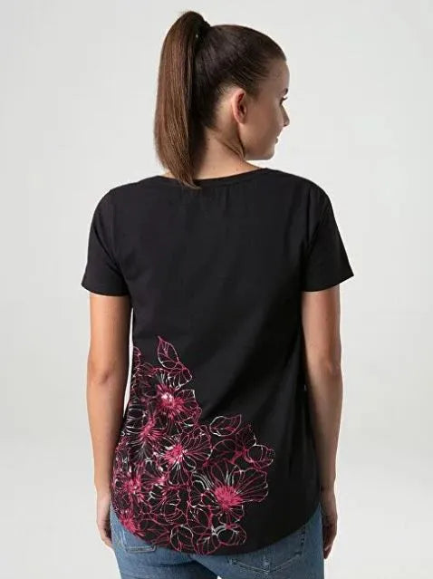 Damen-T-Shirt Loap Abana Schwarz