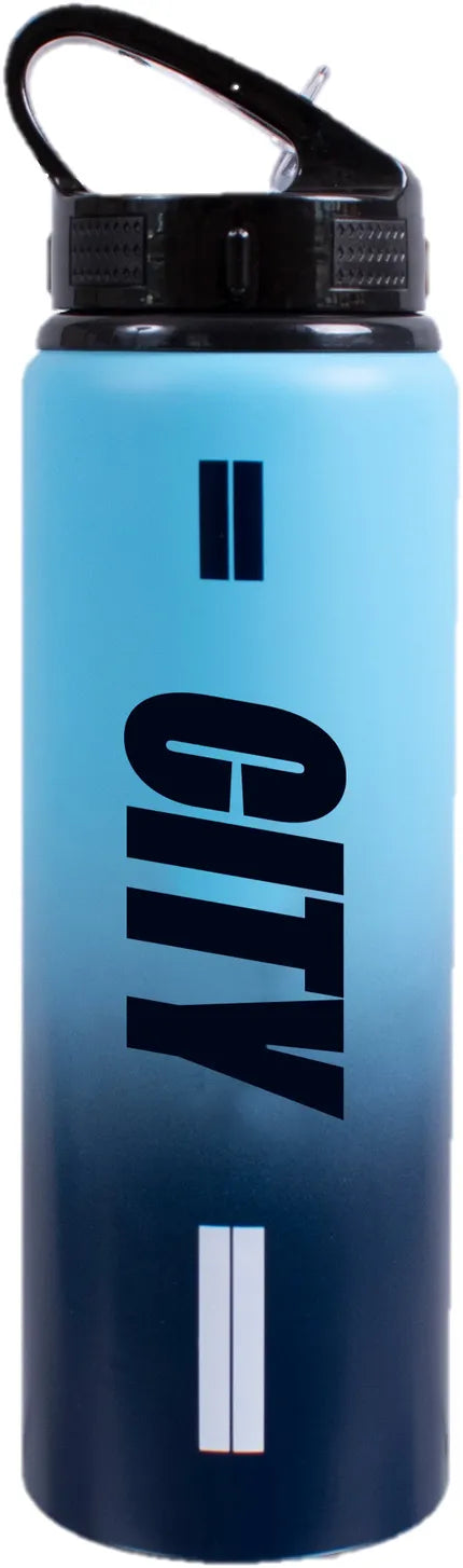 Man City Unisex Mcfc Fw Fade Fles 750ml Marineblauw