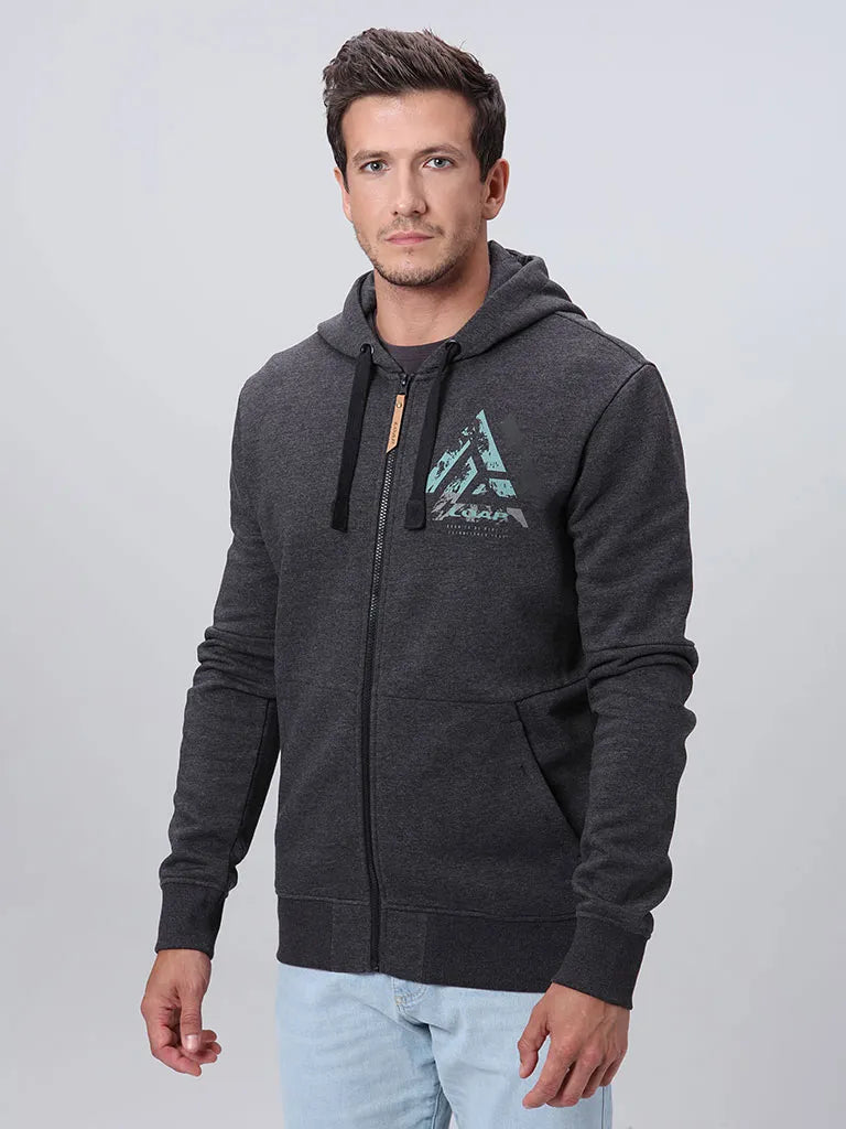 Herren-Sweatshirt Loap Edcar Dunkelgrau