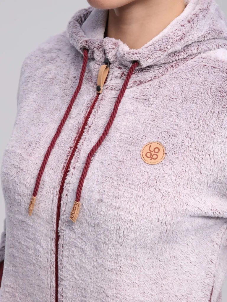 Sweat femme boucle chara rose l