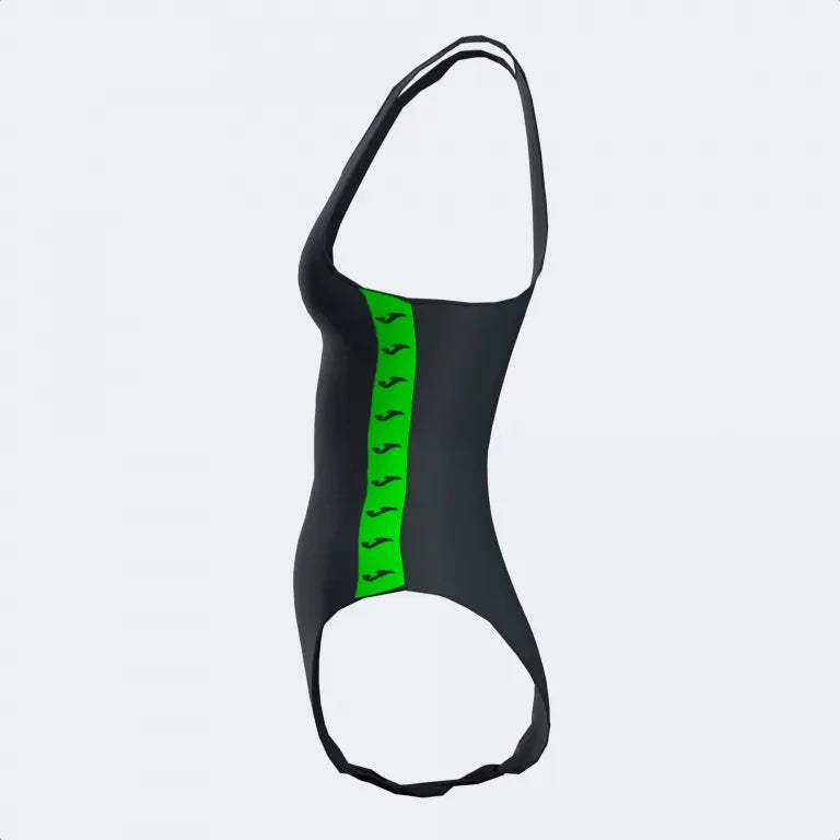 Women's swimsuit joma spash swimsuit back-fuor green back - L