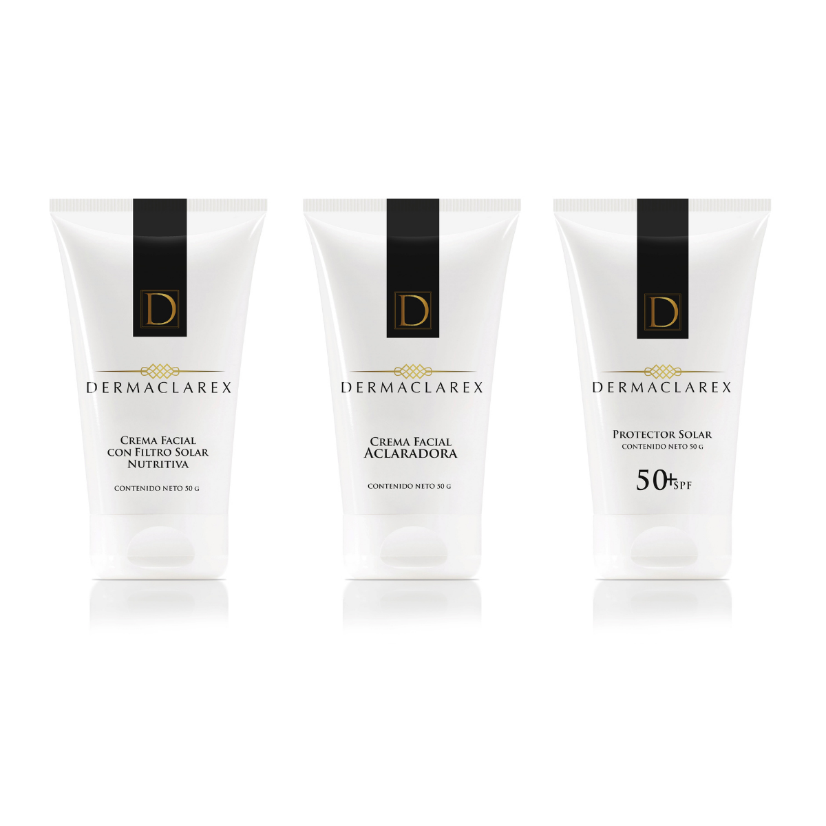Dermaclarex – Tages- und Nachtcreme + Lichtschutzfaktor 50 – 3er-Set