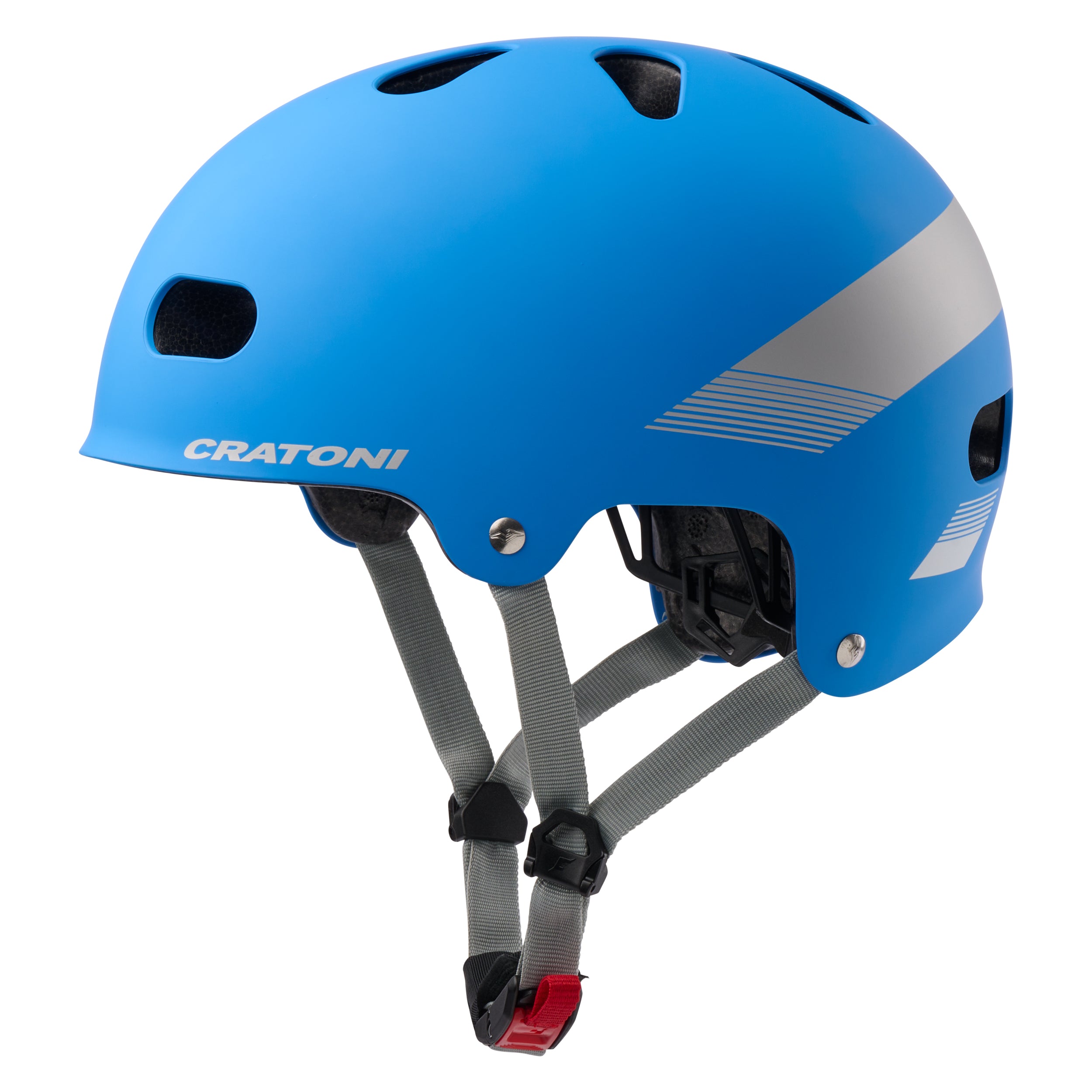 Children's Helmet Cratoni C-mate Jr. Blue/grey Matallic Matt - S/m (54-58cm)