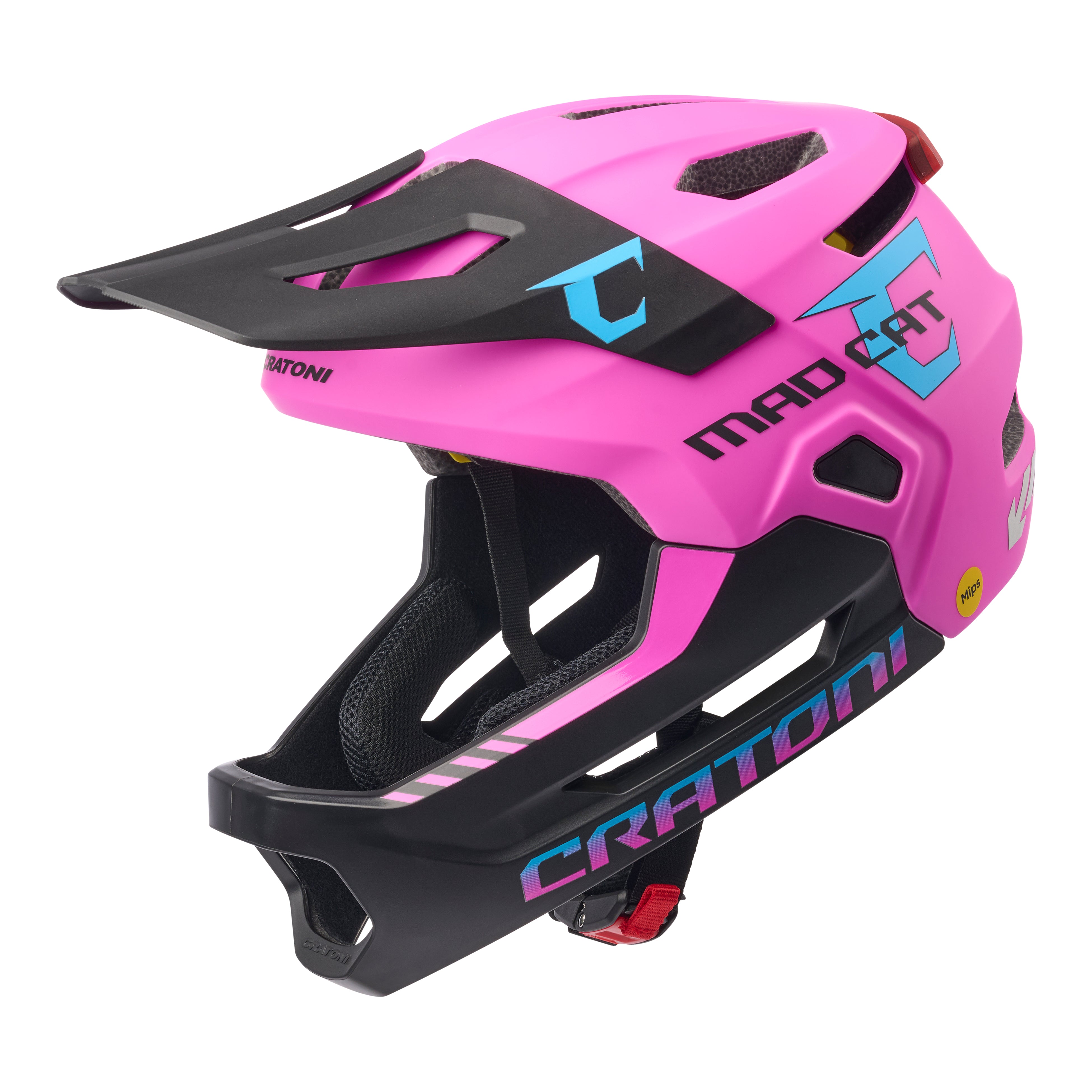 Children's Helmet Cratoni Madcat Mips Pink/black Matt - S/m (49-56cm)