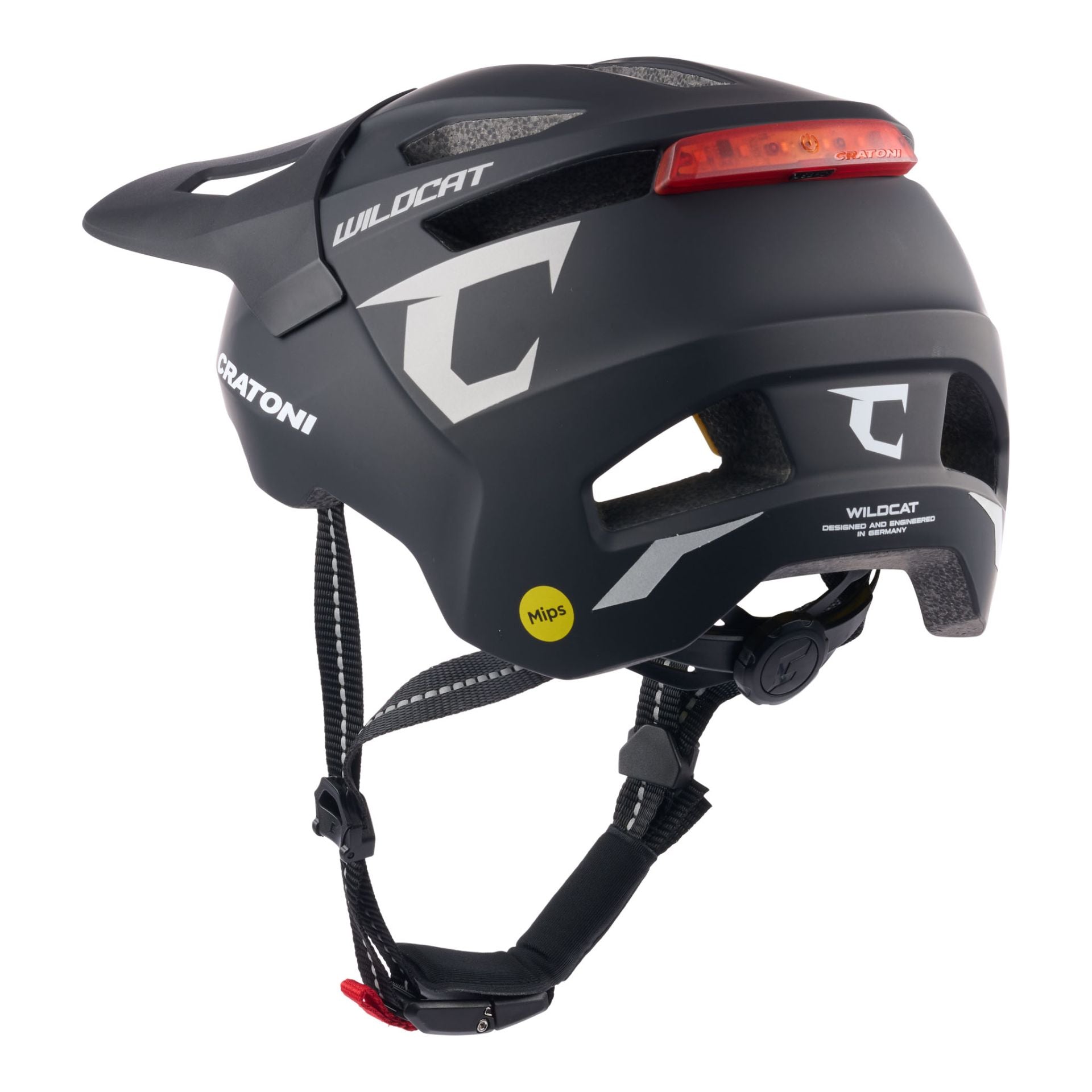Barnhjälm Cratoni Wildcat Mips Svart Matt - S/m (49-56cm)