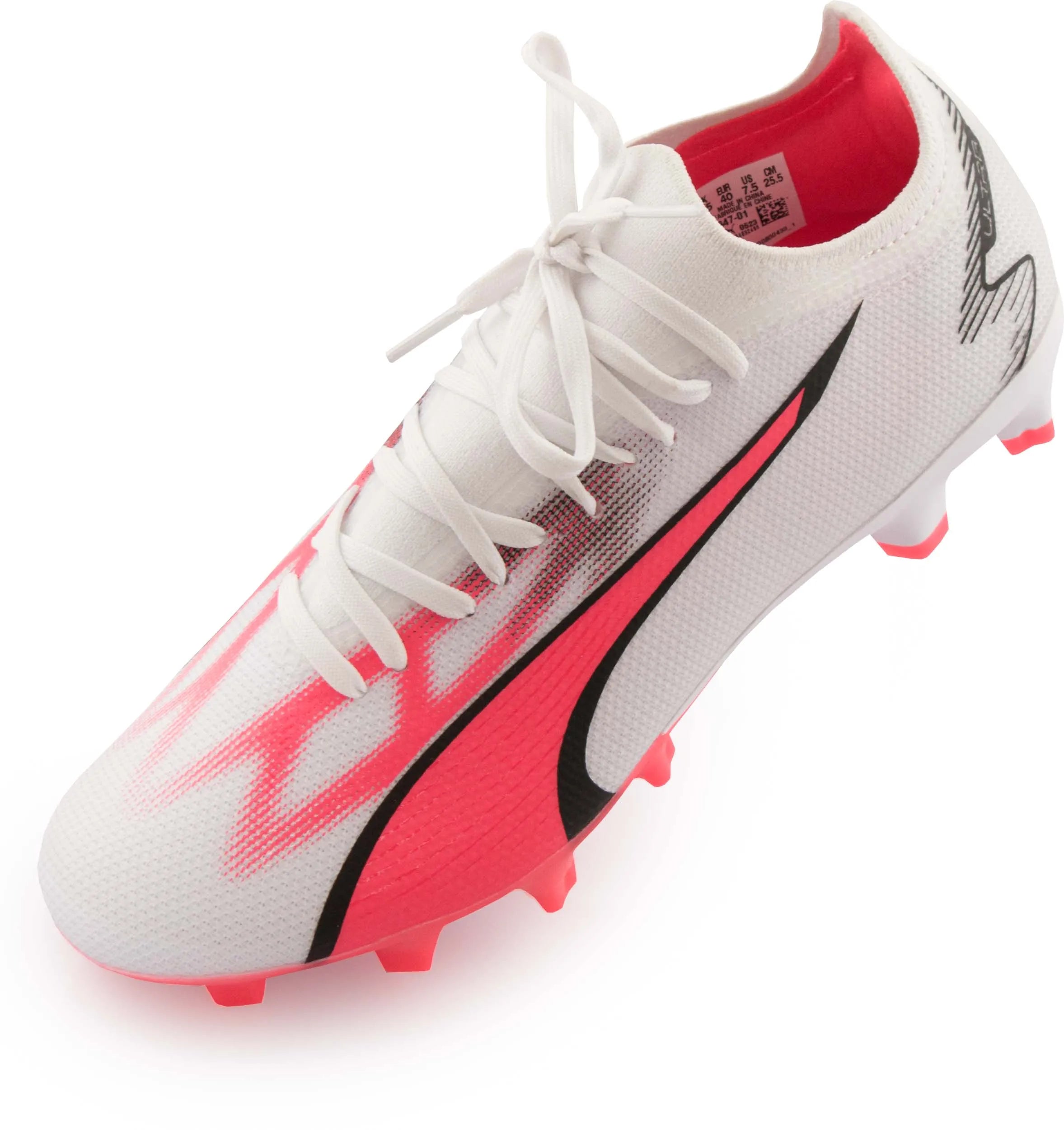 Puma Ultra Match Fg-ag White-black-fire Orchid White