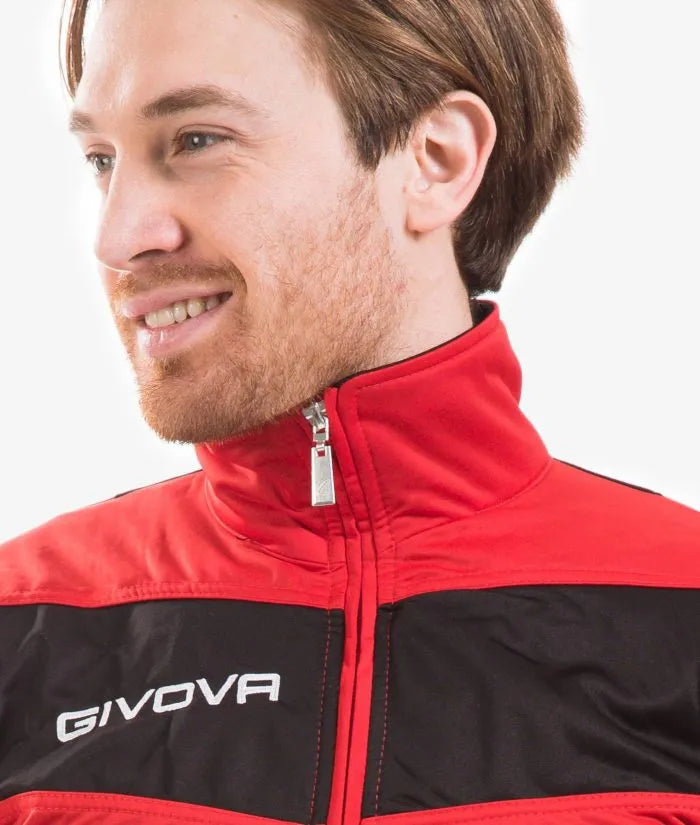 Zestaw sportowy givova visa triacetato czerwono/czarny 4 szt