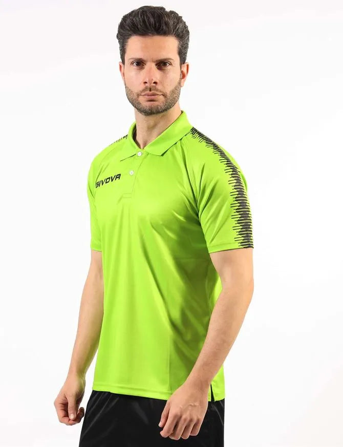 Спортна поло тениска Givova Apple Green