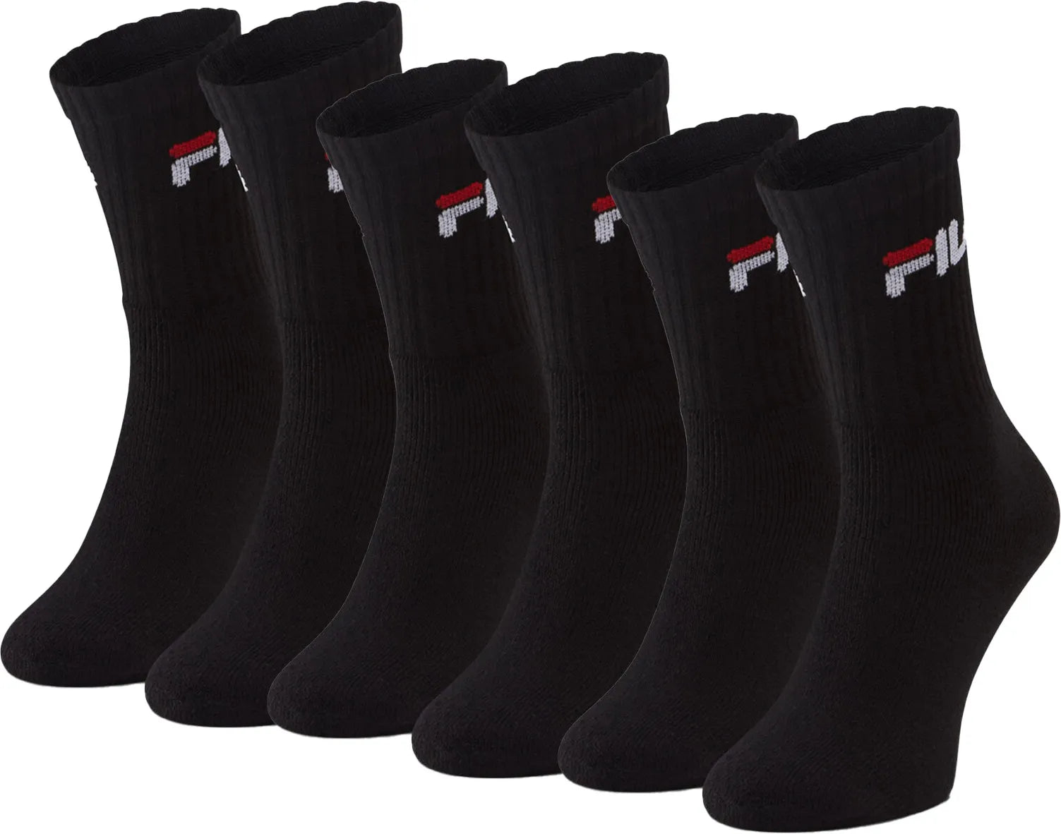 Tênis FILA Tennis 6-Pack Sokken Unisex Zwart 39-42