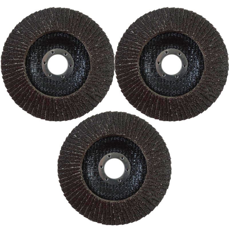 Disco Flap Abrasivo 125 Mm P60 3 Pcs 22 Mm Furo Besta