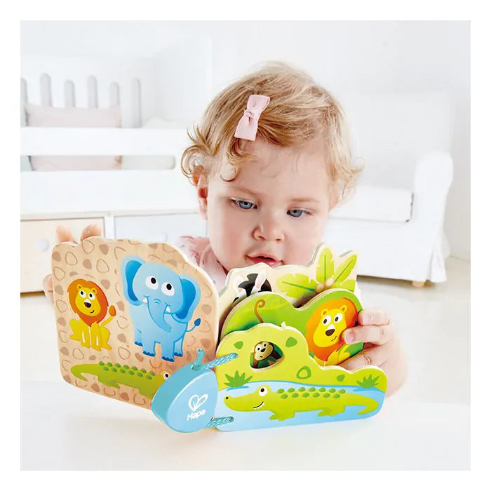 Cartea cu animale sălbatice Hape Babies | 6 buc