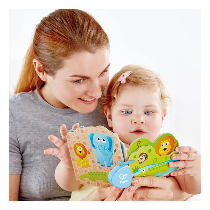 Cartea cu animale sălbatice Hape Babies | 6 buc