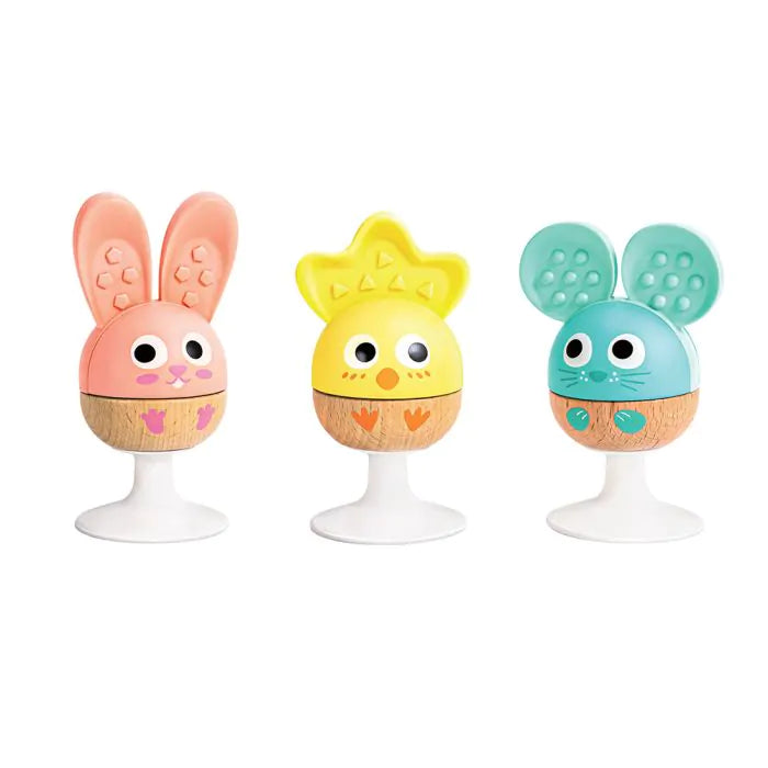 Hape Cheery Critter Rattle Trio