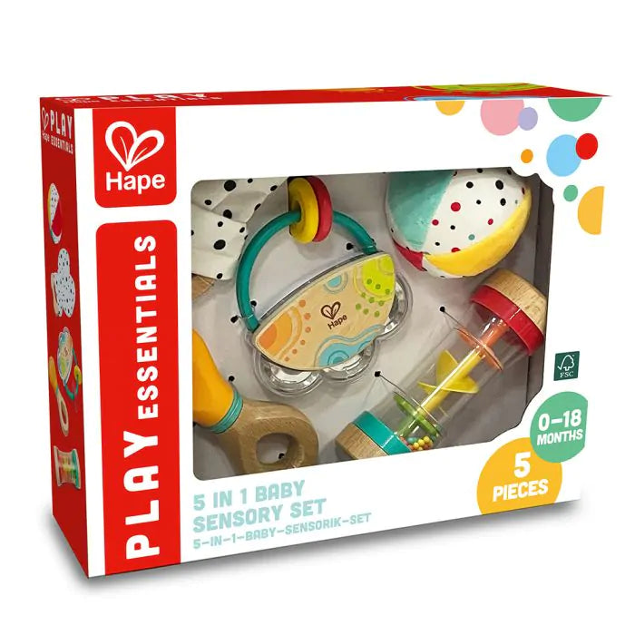Hape 5-v-1 Baby Sensory Set