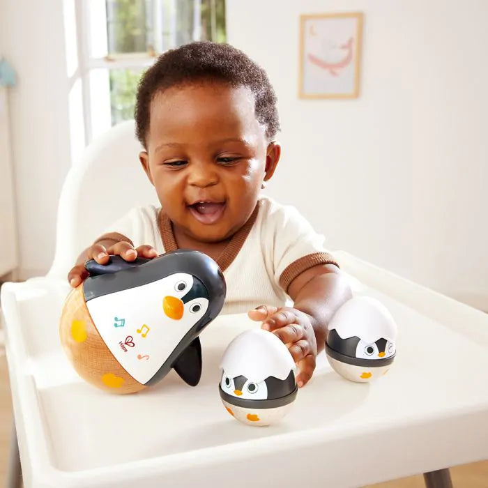 Hape Wobbling Penguin Family