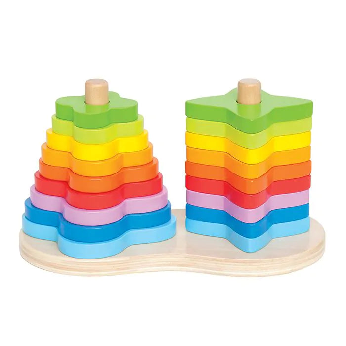 Двойно подреждане Hape Rainbow