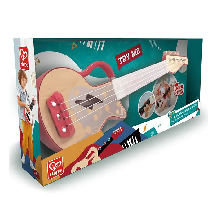 Hape Learn With Lights Ukulele Red