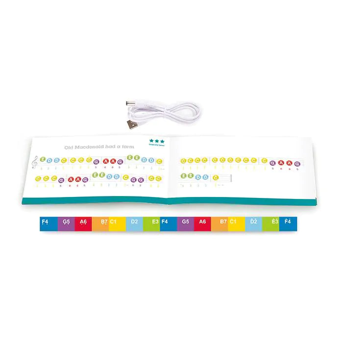 Hape Learn With Lights Black Piano With Stool