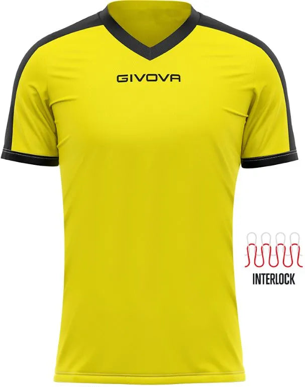 Camiseta esportiva Givova Revolution Amarelo-preto Amarelo 2xl
