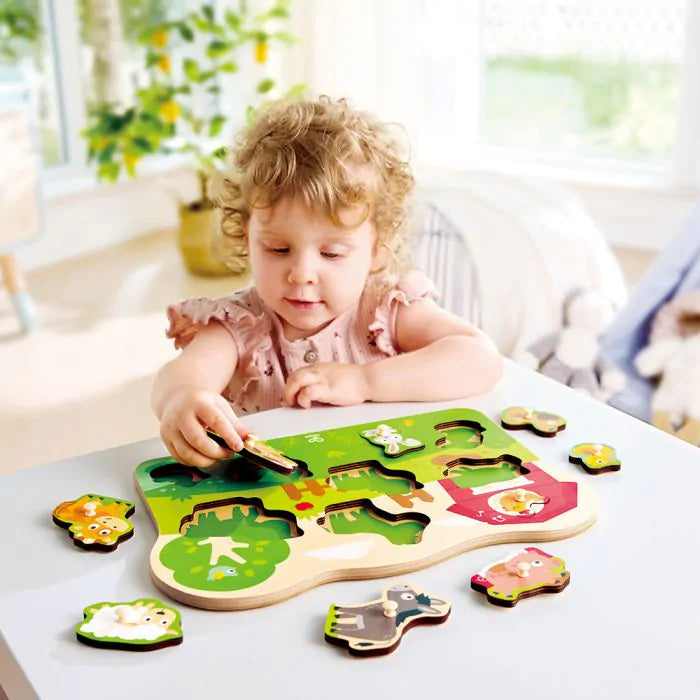 Hape Farmyard Peg Puzzle