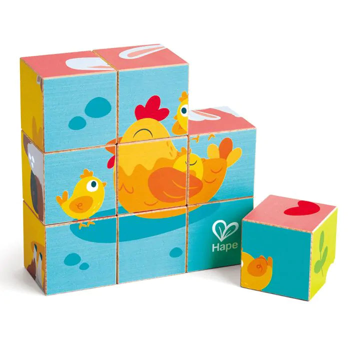 Hape Farm Animals Block Puzzle