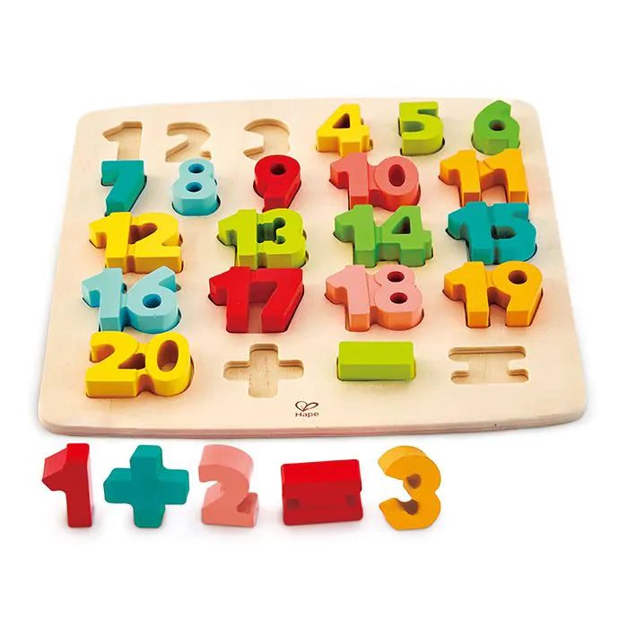 Математически пъзел с буци числа Hape