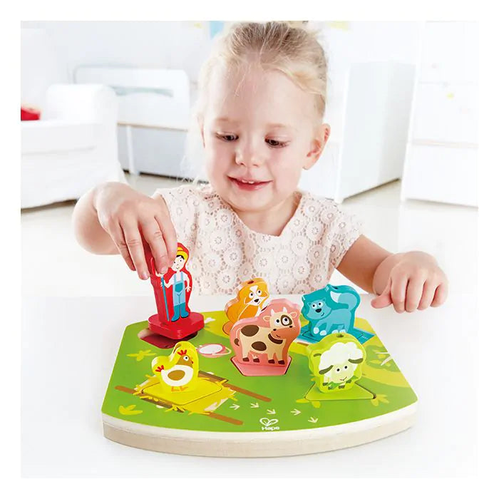 Звуков пъзел Hape Farmyard