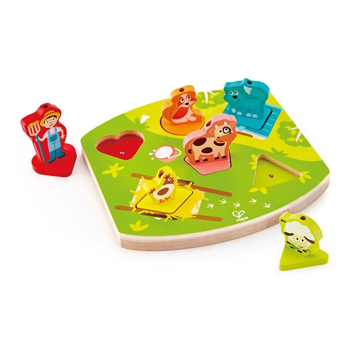 Звуков пъзел Hape Farmyard