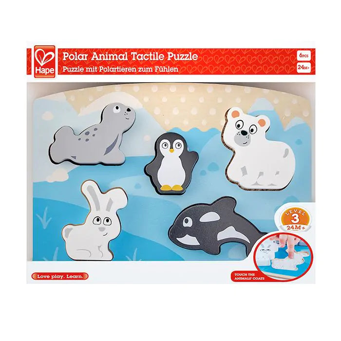 Тактилен пъзел Hape Polar Animal
