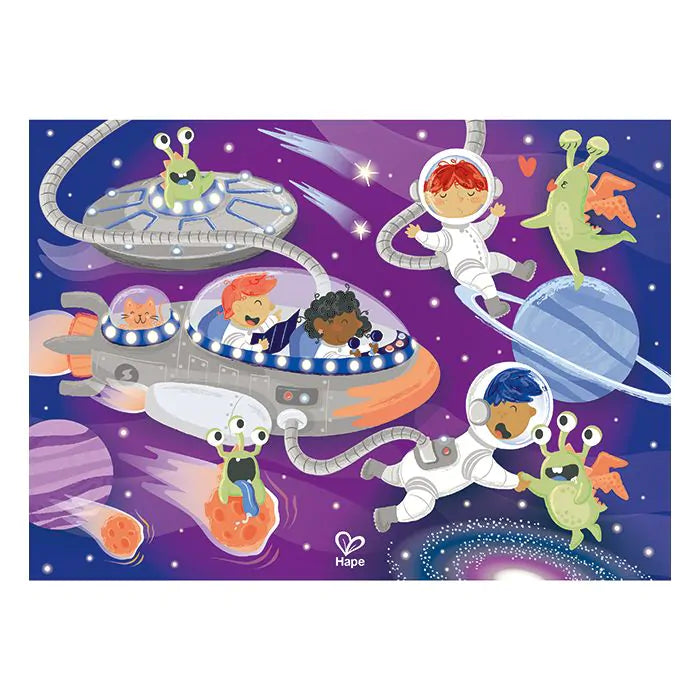 Пъзел Hape Space Friends