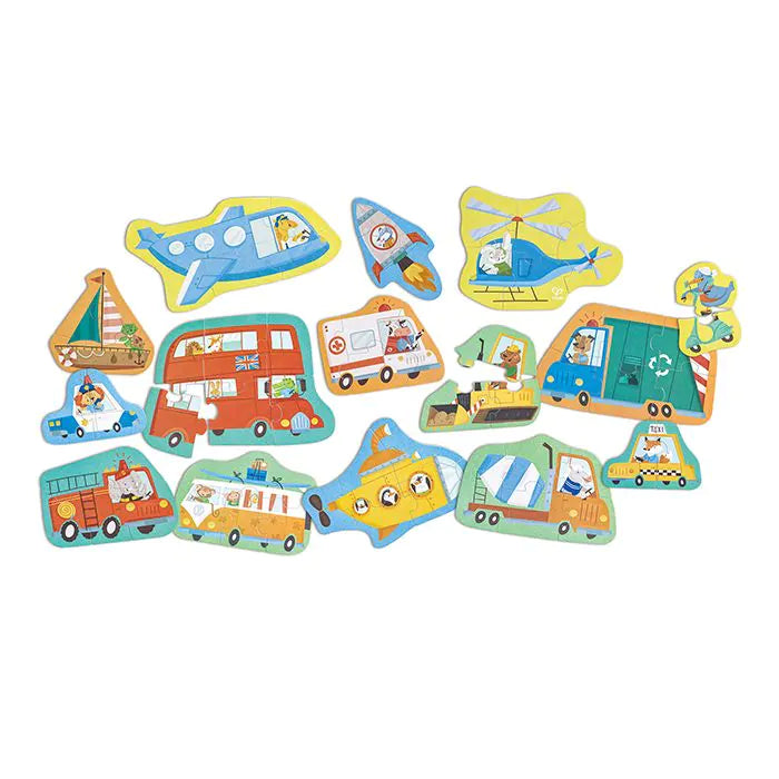 Пъзел Hape Wheels & Wonders