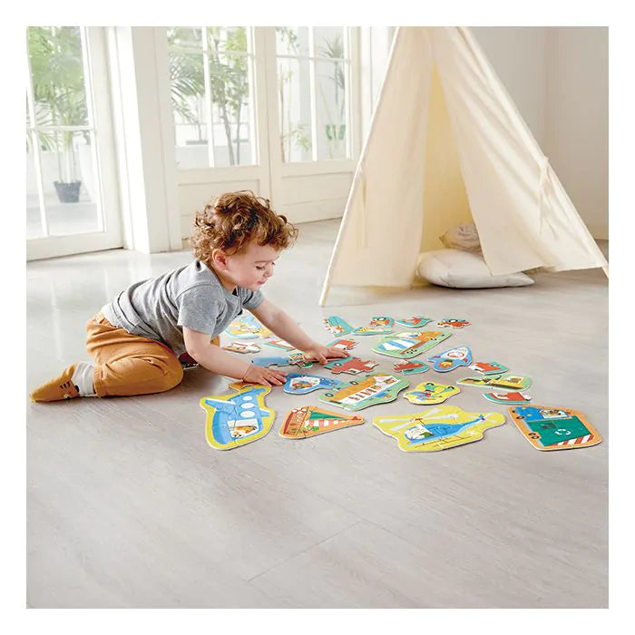 Пъзел Hape Wheels & Wonders