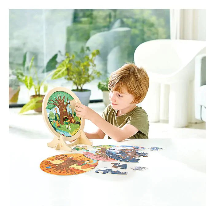 Hape 4-сезонен пъзел на слоеве