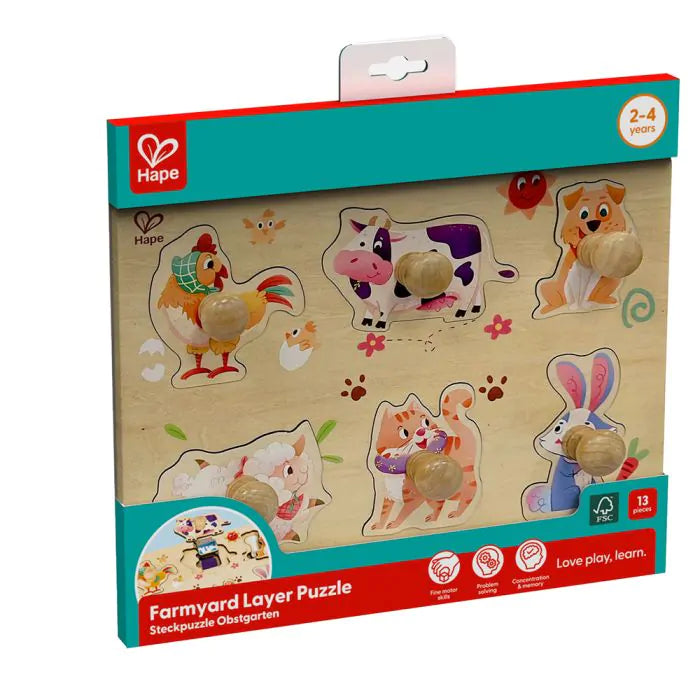 Hape Farmyard Layer Puzzle