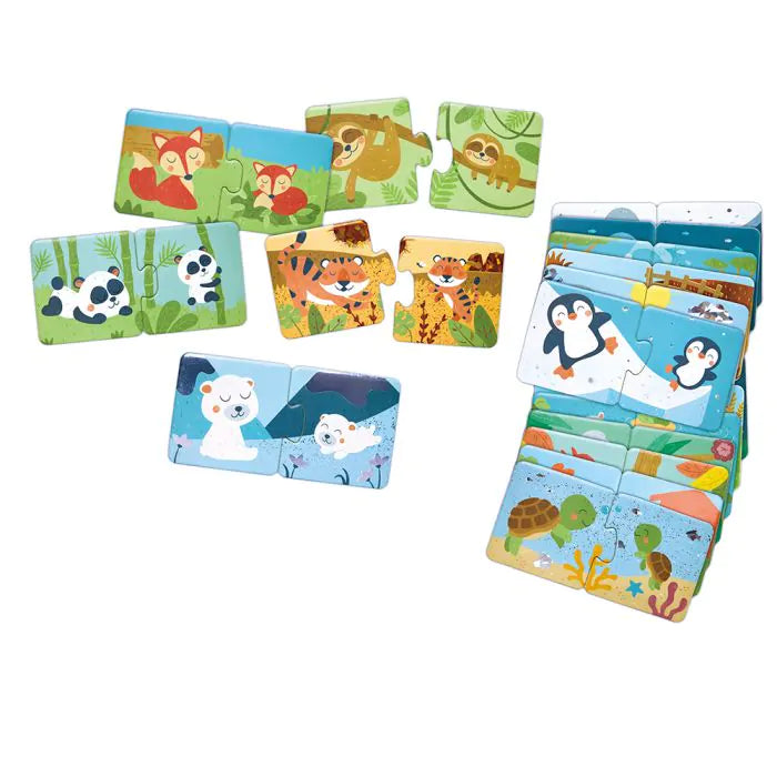 Hape Пъзели за сдвояване на семейство животни