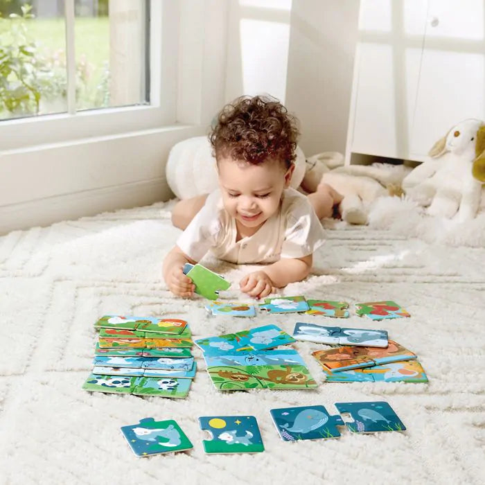 Hape Пъзели за сдвояване на семейство животни