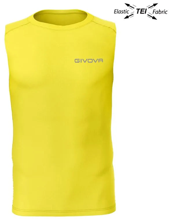 Elastische tanktop givova technisch corpus 1 geel m