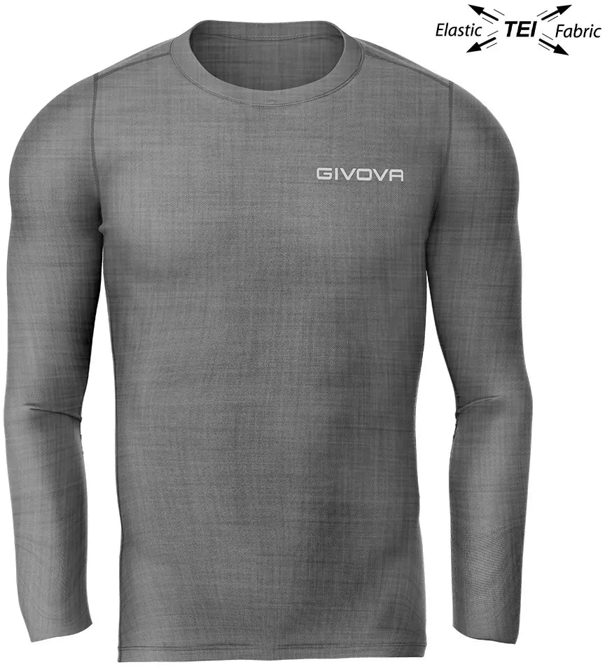 Functioneel t-shirt givova corpus 3 maglia elastica grijs s