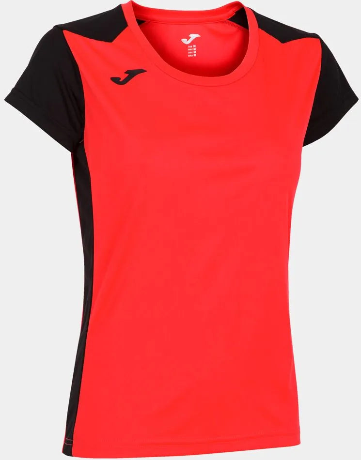 Camiseta feminina joma record ii fluor coral verde 2xl