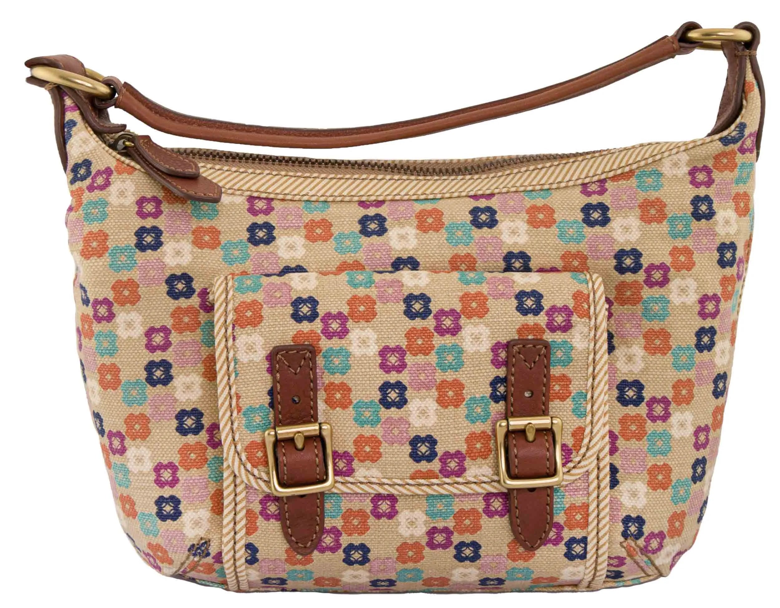 Дамска чанта Fossil Wmns Shoulderbag Tate Hobo Natural Floral Mix