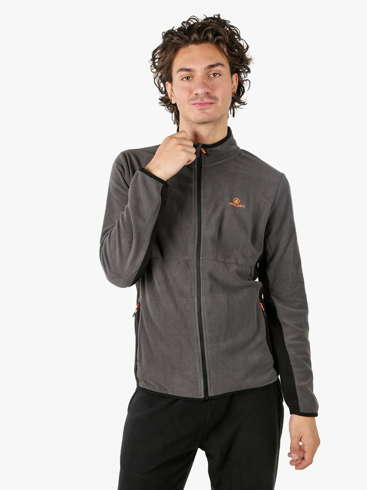 Sweat polaire homme Athl. Dpt Madison A5400 Gris