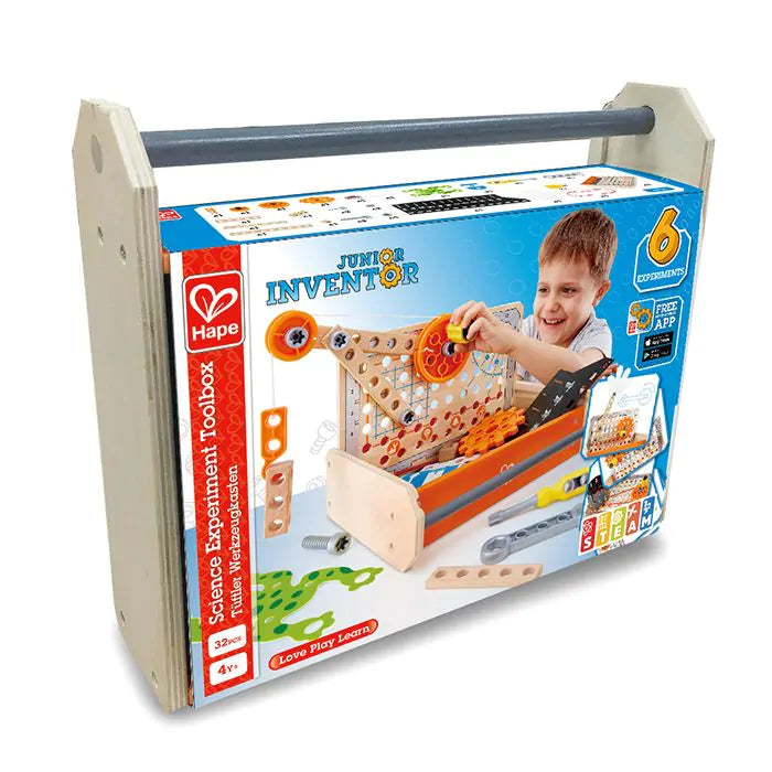 Caja de herramientas del experimento científico de Hape