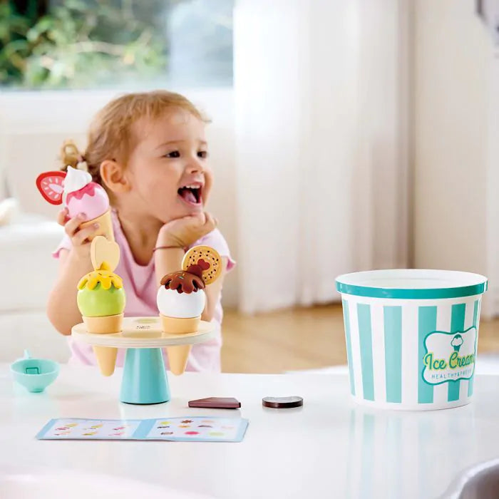Hape Комплект за сладолед за лъжица и сервиране