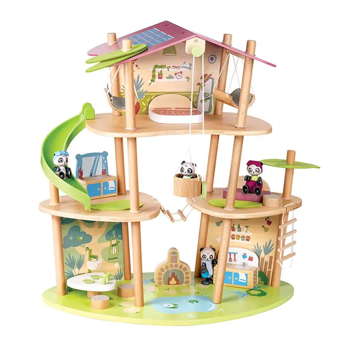 Бамбуковата къща на Panda's Explorers на Green Planet