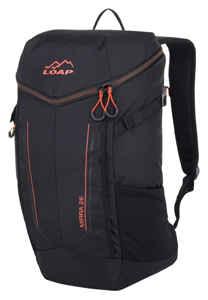 Mochila outdoor loap mirra 26 blk-org preta