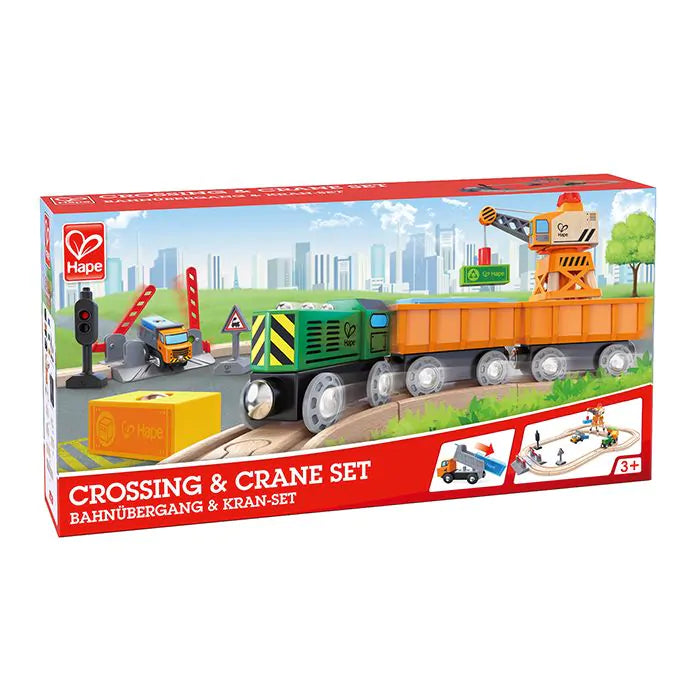 Hape Crossing & Crane Set