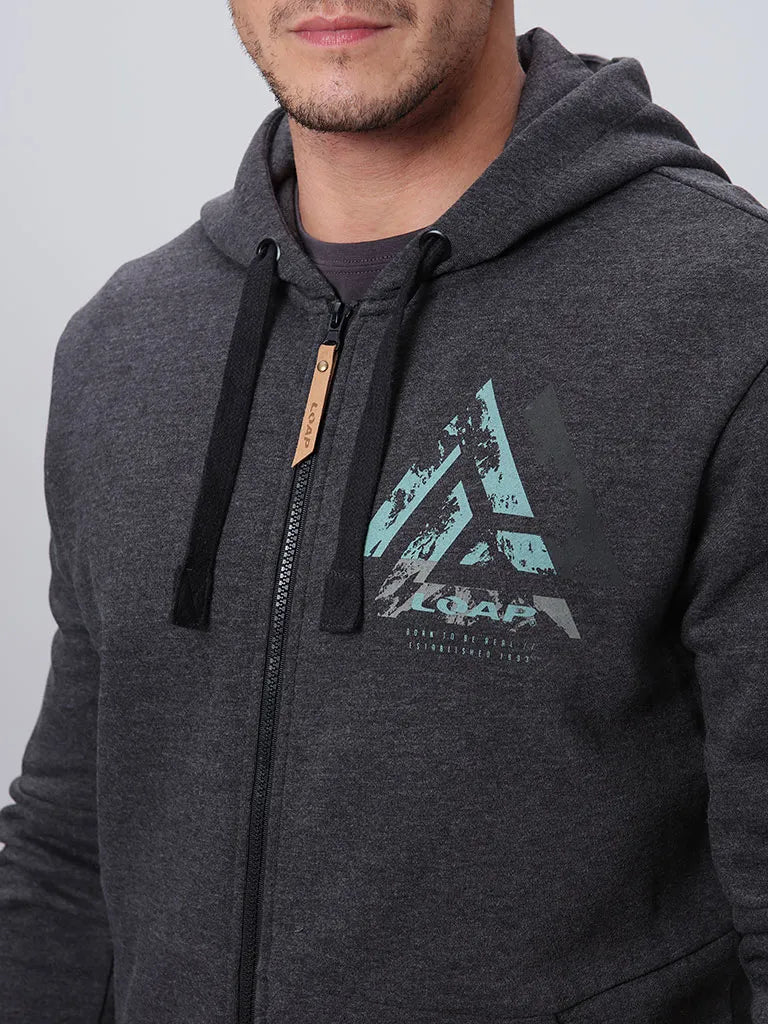 Herren-Sweatshirt Loap Edcar Dunkelgrau