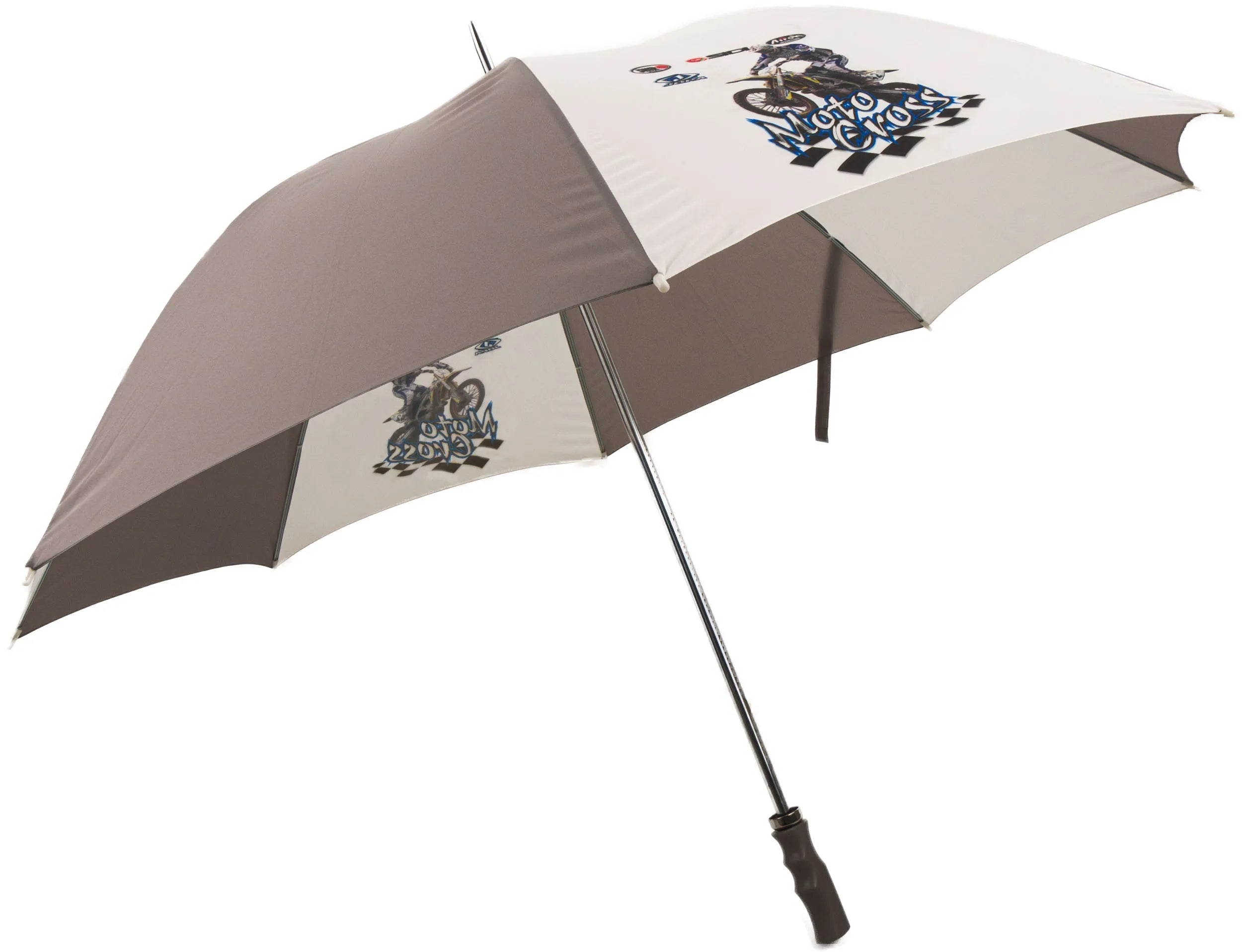 Impliva Regenschirm Grau-Weiß Moto Grey