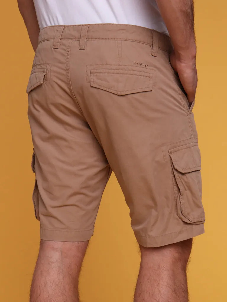 Heren short loap vekot geel m