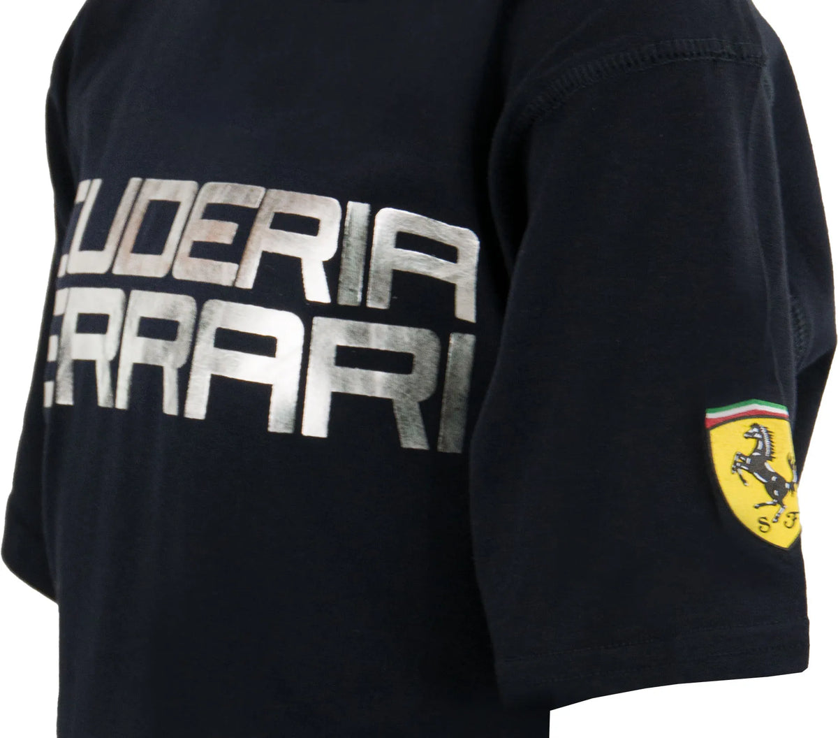 T-shirt infantil Ferrari Jr Sf T-shirt prateada azul